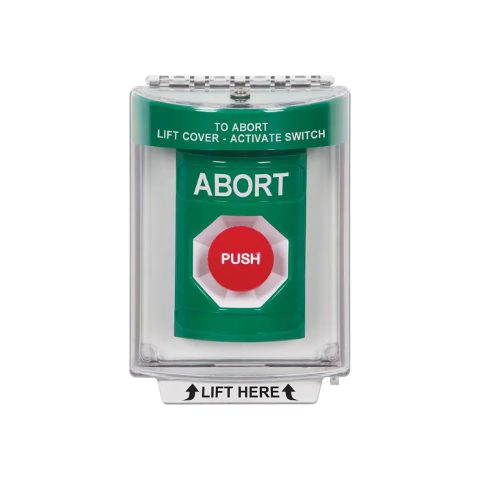 Standard Labeling, Buttons With Universal Stopper Flush, Momentary, Green, SS2134AB-EN