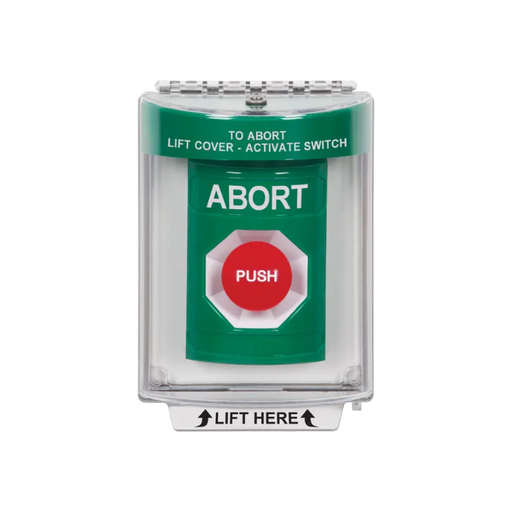 Standard Labeling, Buttons With Universal Stopper Flush, Momentary, Green, SS2134AB-EN
