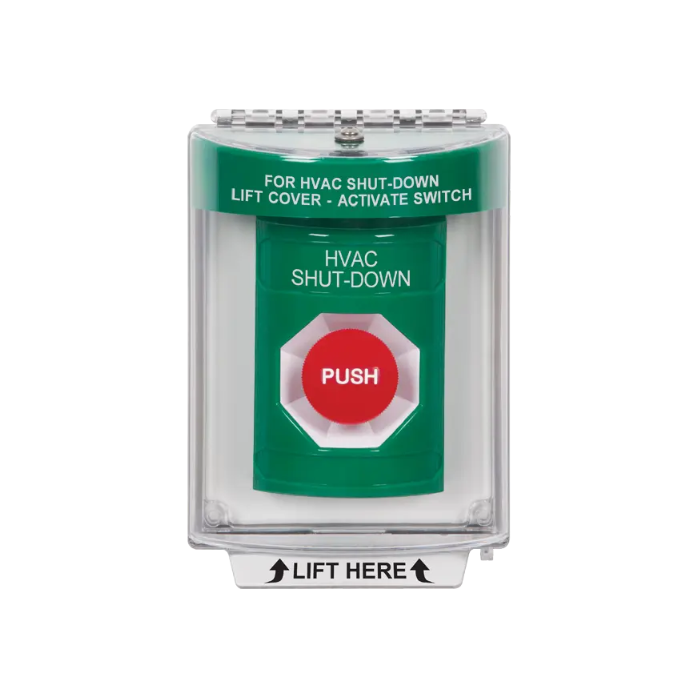 Standard Labeling, Buttons With Universal Stopper Flush, Momentary, Green, SS2134HV-EN