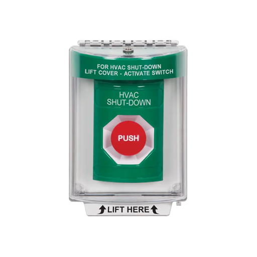 Standard Labeling, Buttons With Universal Stopper Flush, Momentary, Green, SS2134HV-EN