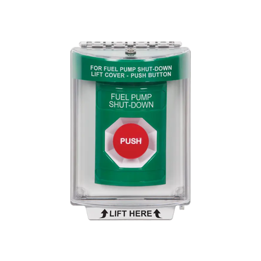 Standard Labeling, Buttons With Universal Stopper Flush, Momentary, Green, SS2134PS-EN