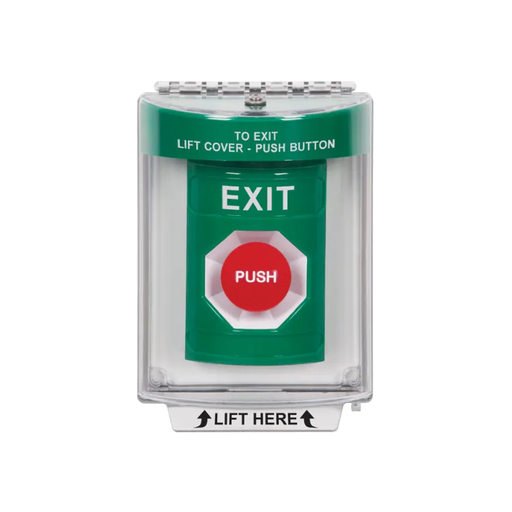 Standard Labeling, Buttons With Universal Stopper Flush, Momentary, Green, SS2134XT-EN