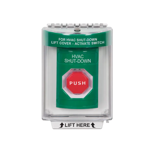 Standard Labeling, Buttons With Universal Stopper Flush, Momentary Illuminated, Green, SS2135HV-EN