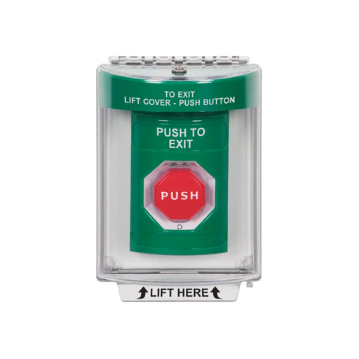 Standard Labeling, Buttons With Universal Stopper Flush, Turn To Reset Illuminated, Green, SS2139PX-EN