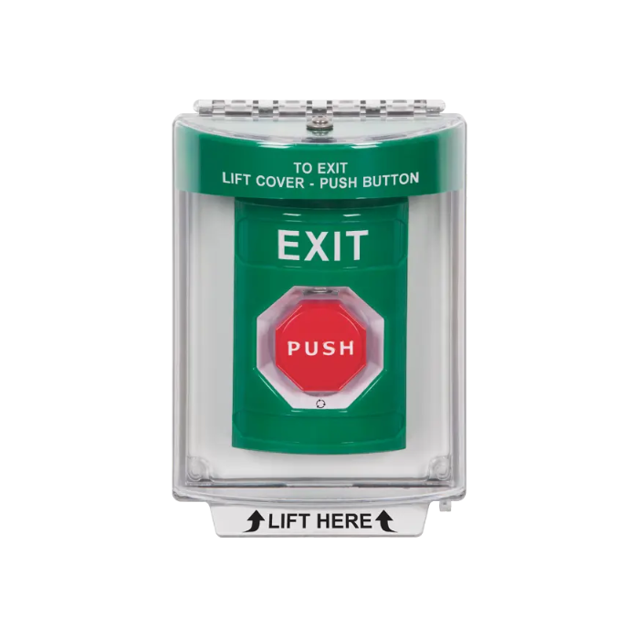 Standard Labeling, Buttons With Universal Stopper Flush, Turn To Reset Illuminated, Green, SS2139XT-EN
