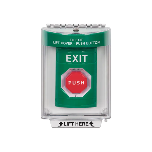 Standard Labeling, Buttons With Universal Stopper Flush, Turn To Reset Illuminated, Green, SS2139XT-EN