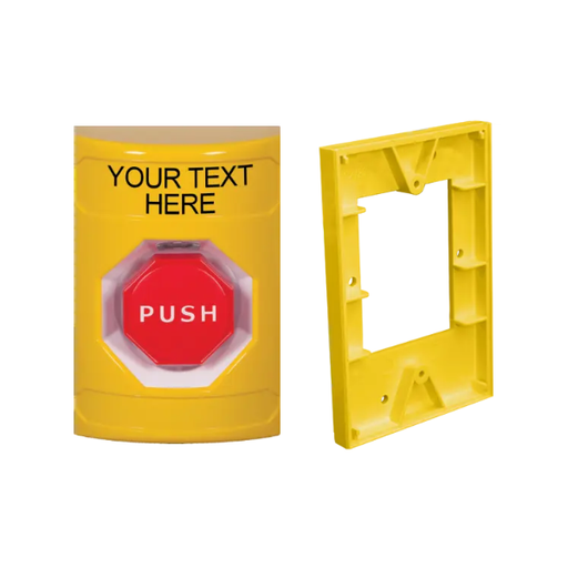 Custom Labeling, Buttons Only, Momentary Illuminated Bar, Yellow, SS2205ZA-EN