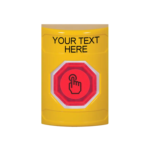 Custom Labeling, Buttons Only, Momentary Illuminated Button, Yellow, SS2206ZA-EN