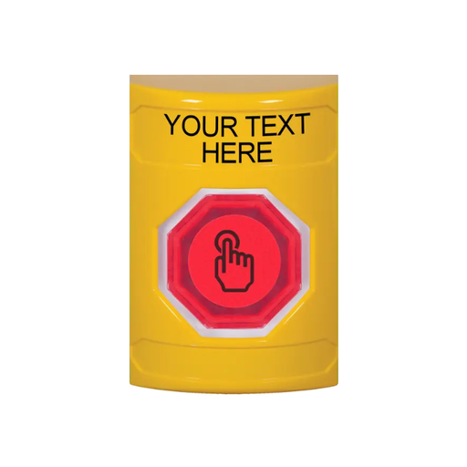 Custom Labeling, Buttons Only, Weather Resistant Momentary Button, Yellow, SS2207ZA-EN