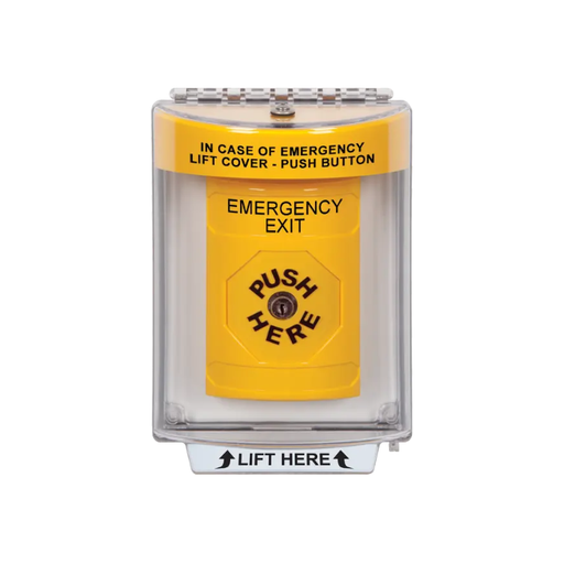 Standard Labeling, Buttons With Universal Stopper Flush, Key To Reset, Yellow, SS2230EX-EN