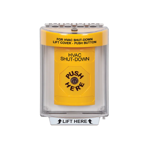 Standard Labeling, Buttons With Universal Stopper Flush, Key To Reset, Yellow, SS2230HV-EN