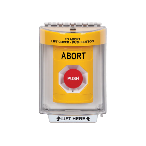 Standard Labeling, Buttons With Universal Stopper Flush, Turn To Reset, Yellow, SS2231AB-EN