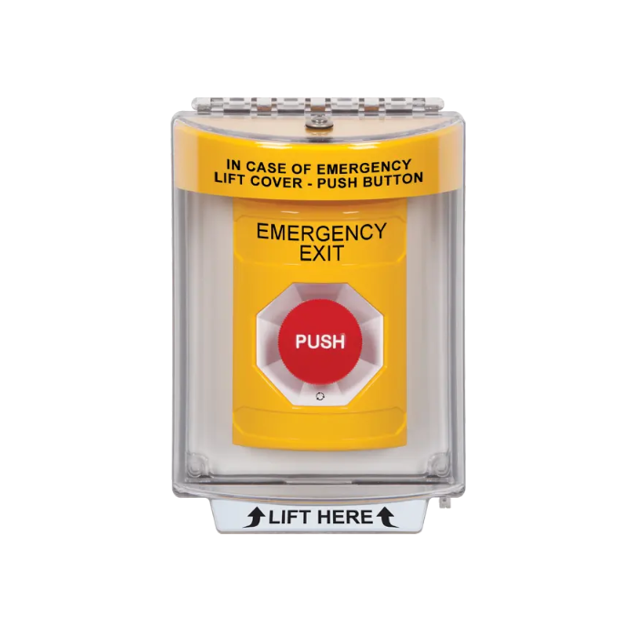Standard Labeling, Buttons With Universal Stopper Flush, Turn To Reset, Yellow, SS2231EX-EN