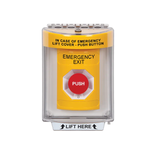Standard Labeling, Buttons With Universal Stopper Flush, Turn To Reset, Yellow, SS2231EX-EN
