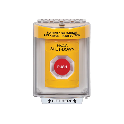 Standard Labeling, Buttons With Universal Stopper Flush, Turn To Reset, Yellow, SS2231HV-EN