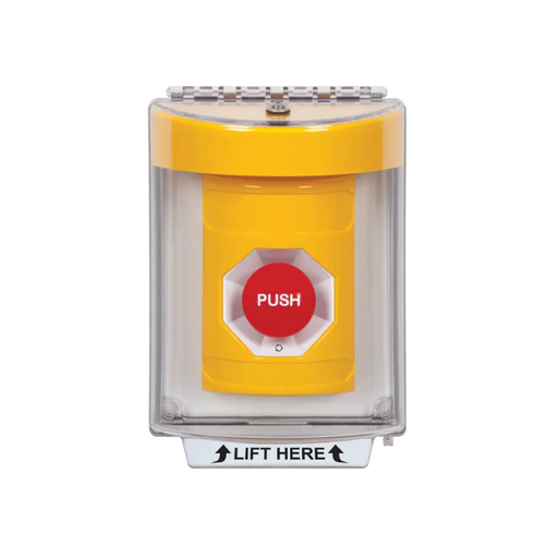 Standard Labeling, Buttons With Universal Stopper Flush, Turn To Reset, Yellow, SS2231NT-EN