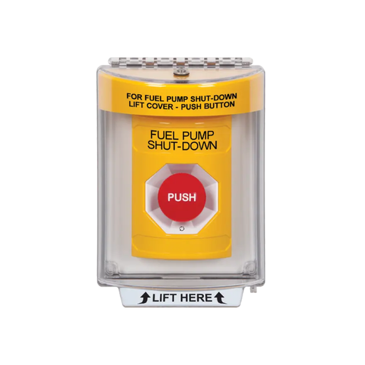 Standard Labeling, Buttons With Universal Stopper Flush, Turn To Reset, Yellow, SS2231PS-EN