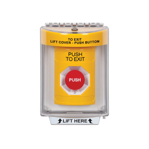 Standard Labeling, Buttons With Universal Stopper Flush, Turn To Reset, Yellow, SS2231PX-EN