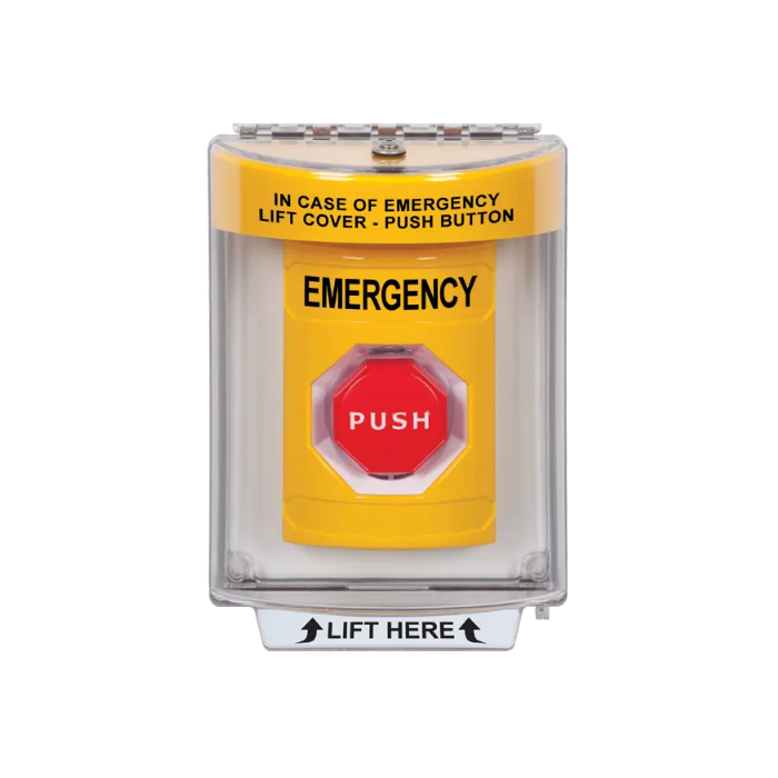 Standard Labeling, Buttons With Universal Stopper Flush, Key To Reset Illuminated, Yellow, SS2232EM-EN