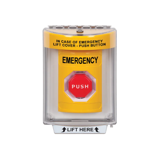 Standard Labeling, Buttons With Universal Stopper Flush, Key To Reset Illuminated, Yellow, SS2232EM-EN