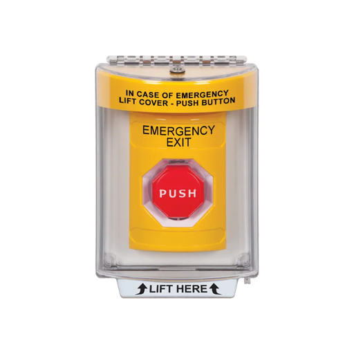 Standard Labeling, Buttons With Universal Stopper Flush, Key To Reset Illuminated, Yellow, SS2232EX-EN