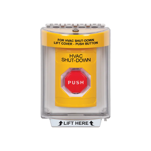 Standard Labeling, Buttons With Universal Stopper Flush, Key To Reset Illuminated, Yellow, SS2232HV-EN