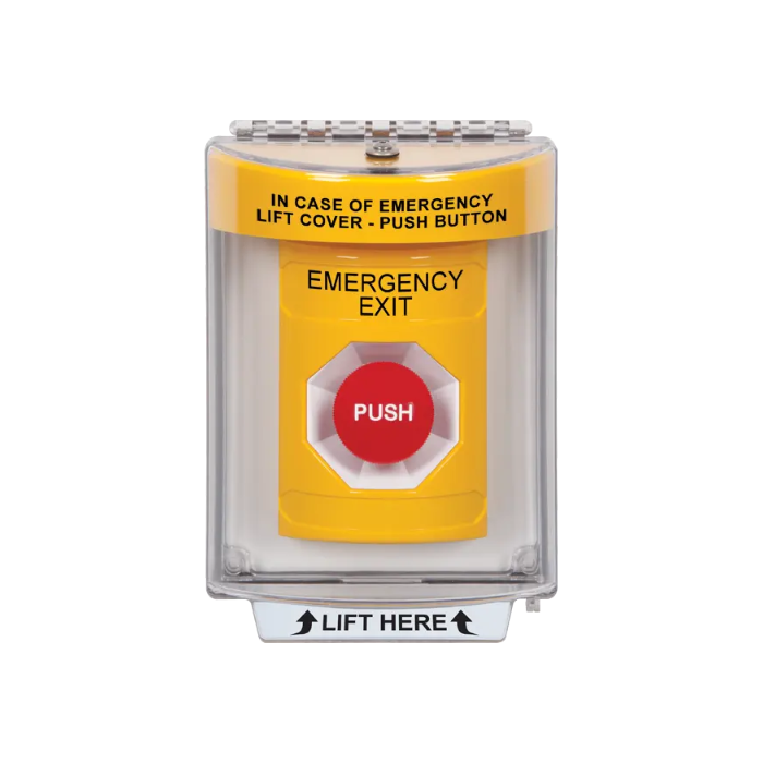 Standard Labeling, Buttons With Universal Stopper Flush, Momentary, Yellow, SS2234EX-EN