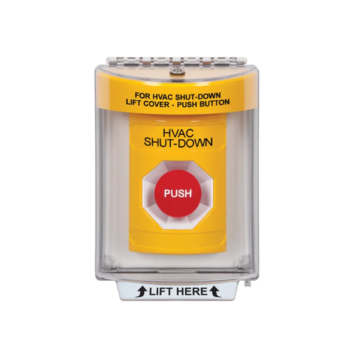 Standard Labeling, Buttons With Universal Stopper Flush, Momentary, Yellow, SS2234HV-EN