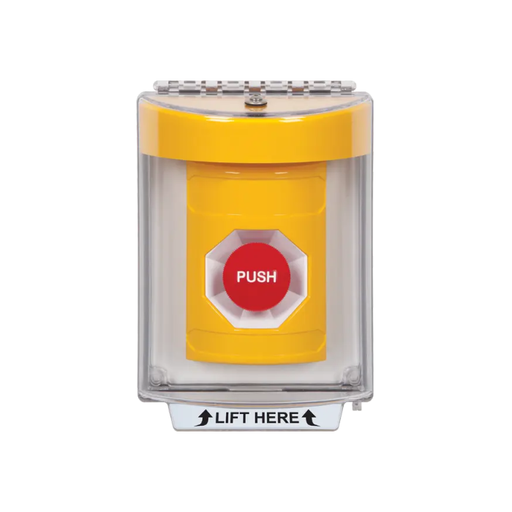 Standard Labeling, Buttons With Universal Stopper Flush, Momentary, Yellow, SS2234NT-EN