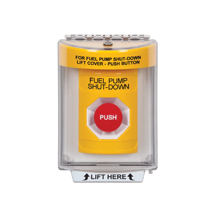Standard Labeling, Buttons With Universal Stopper Flush, Momentary, Yellow, SS2234PS-EN