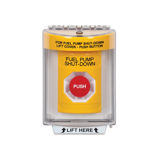 Standard Labeling, Buttons With Universal Stopper Flush, Momentary, Yellow, SS2234PS-EN