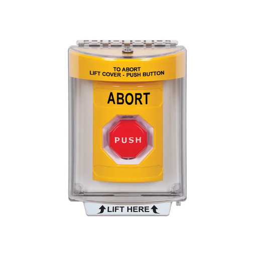 Standard Labeling, Buttons With Universal Stopper Flush, Momentary Illuminated, Yellow, SS2235AB-EN