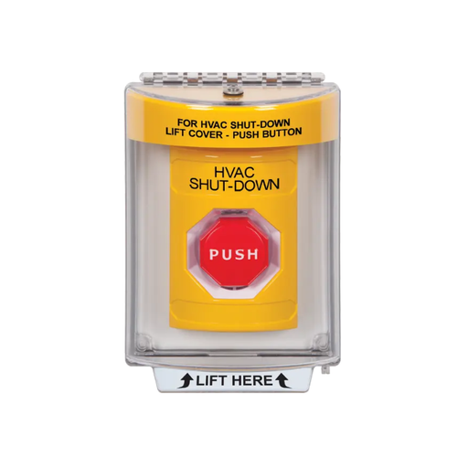 Standard Labeling, Buttons With Universal Stopper Flush, Momentary Illuminated, Yellow, SS2235HV-EN