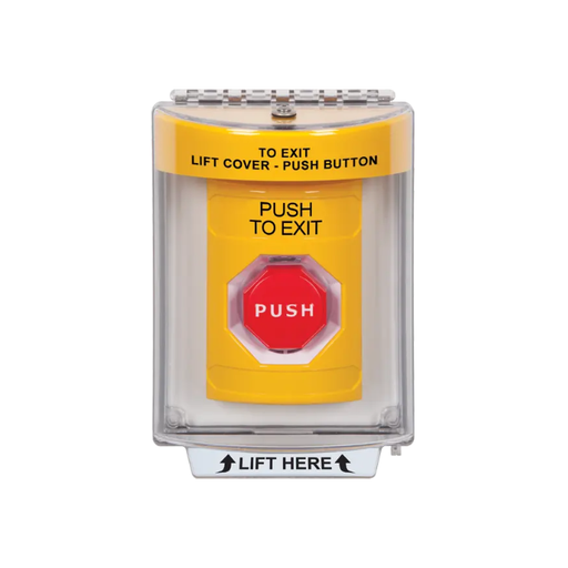 Standard Labeling, Buttons With Universal Stopper Flush, Momentary Illuminated, Yellow, SS2235PX-EN