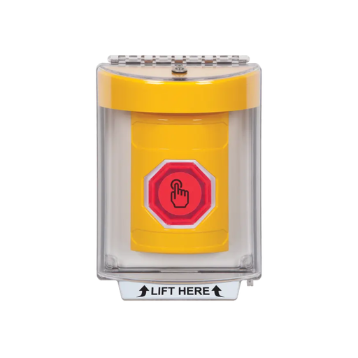 Standard Labeling, Buttons With Universal Stopper Flush, Momentary Illuminated Button, Yellow, SS2236NT-EN