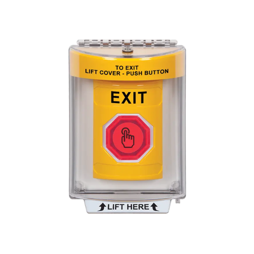 Standard Labeling, Buttons With Universal Stopper Flush, Momentary Illuminated Button, Yellow, SS2236XT-EN