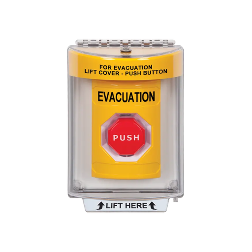 Standard Labeling, Buttons With Universal Stopper Flush, Pneumatic Illuminated, Yellow, SS2238EV-EN