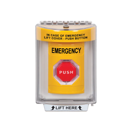 Standard Labeling, Buttons With Universal Stopper Flush, Turn To Reset Illuminated, Yellow, SS2239EM-EN