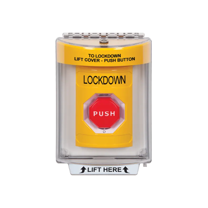 Standard Labeling, Buttons With Universal Stopper Flush, Turn To Reset Illuminated, Yellow, SS2239LD-EN