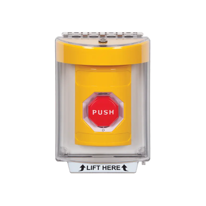 Standard Labeling, Buttons With Universal Stopper Flush, Turn To Reset Illuminated, Yellow, SS2239NT-EN