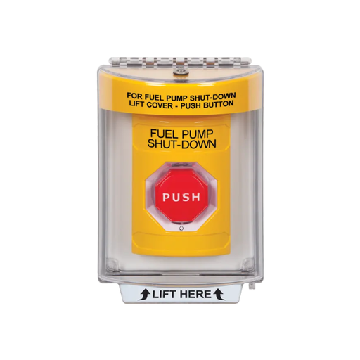 Standard Labeling, Buttons With Universal Stopper Flush, Turn To Reset Illuminated, Yellow, SS2239PS-EN