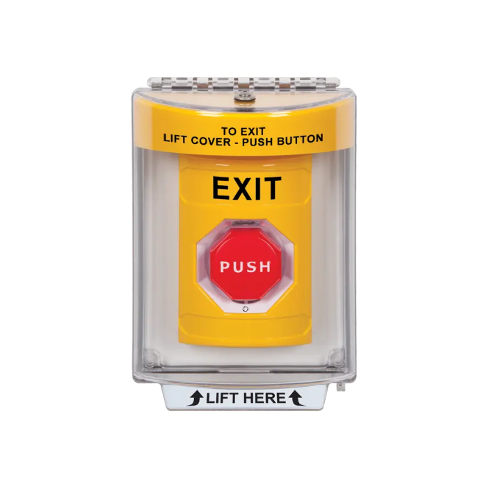 Standard Labeling, Buttons With Universal Stopper Flush, Turn To Reset Illuminated, Yellow, SS2239XT-EN