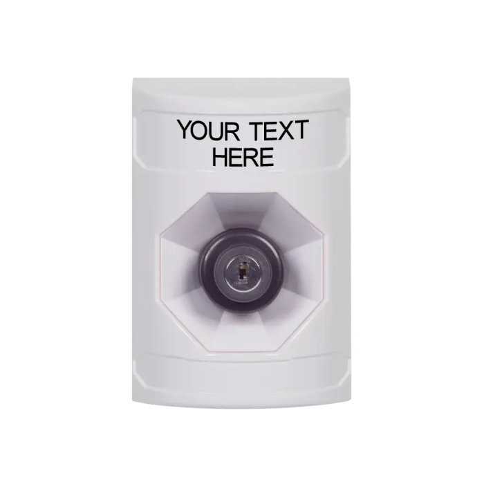 Custom Labeling, Buttons Only, Key To Activate, White, SS2303ZA-EN