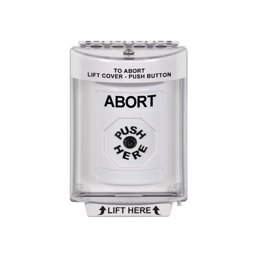 Standard Labeling, Buttons With Universal Stopper Flush, Key To Reset, White, SS2330AB-EN