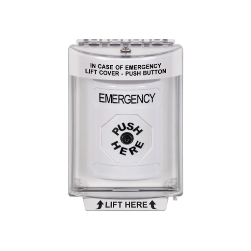 Standard Labeling, Buttons With Universal Stopper Flush, Key To Reset, White, SS2330EM-EN