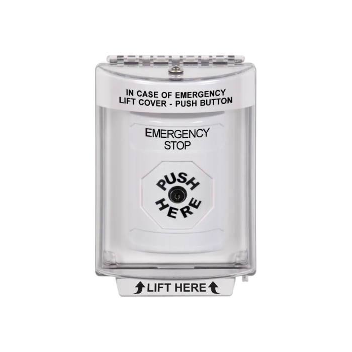 Standard Labeling, Buttons With Universal Stopper Flush, Key To Reset, White, SS2330ES-EN