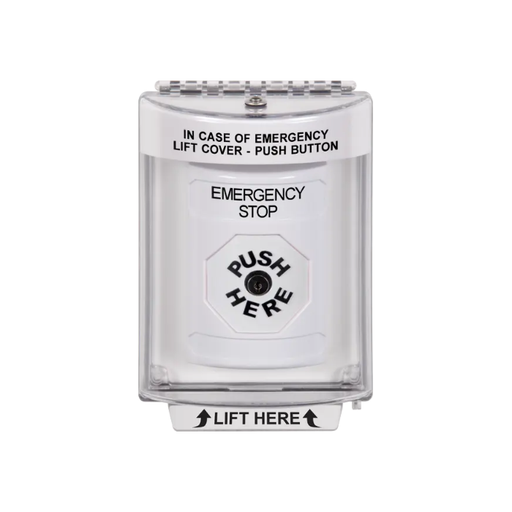 Standard Labeling, Buttons With Universal Stopper Flush, Key To Reset, White, SS2330ES-EN