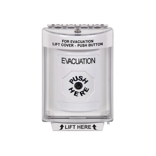 Standard Labeling, Buttons With Universal Stopper Flush, Key To Reset, White, SS2330EV-EN