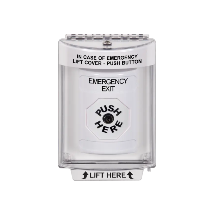 Standard Labeling, Buttons With Universal Stopper Flush, Key To Reset, White, SS2330EX-EN