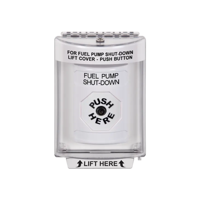Standard Labeling, Buttons With Universal Stopper Flush, Key To Reset, White, SS2330PS-EN